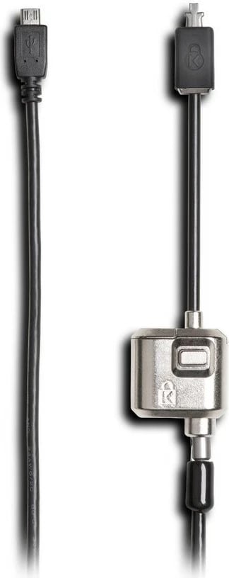 Kensington MiniSaver Lock, 1.8 m, çelës, çelik karboni, e zezë
