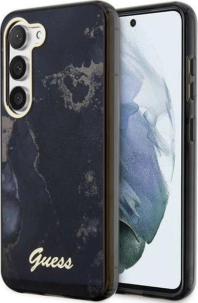 Mbështjellës Guess Golden Marble për Samsung Galaxy S23 S911, i fortë, i zi Mbështjellës Guess Golden Marble për Samsung Galaxy S23 S911, i fortë, i zi