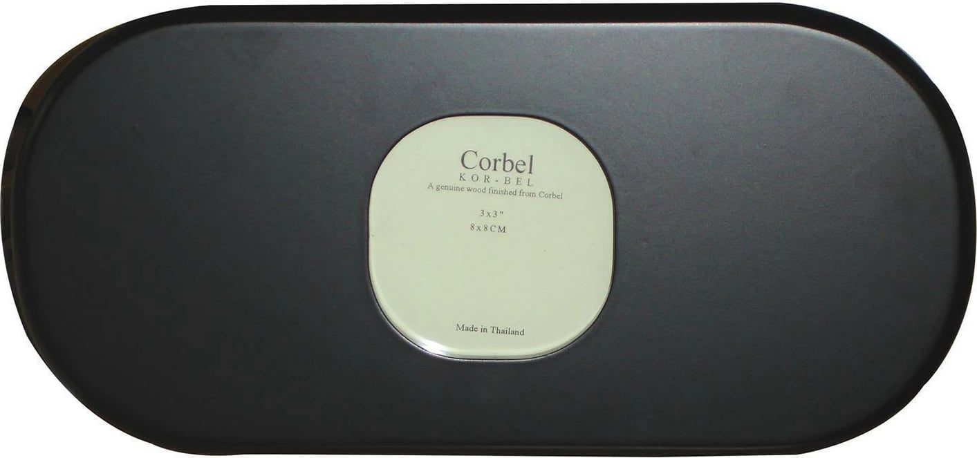 Kornizë druri ovale NEXT për foto 7.5x7.5cm, e zezë