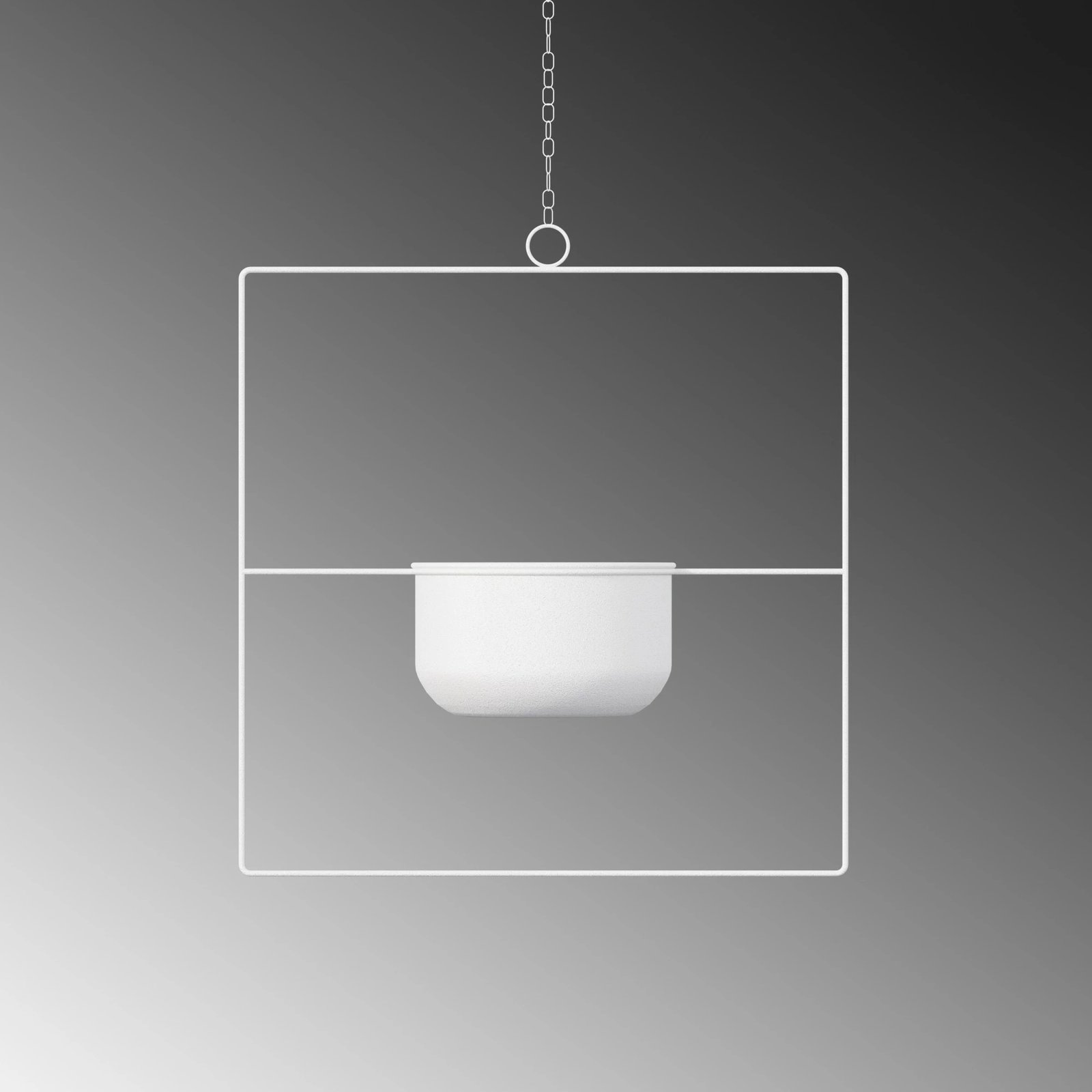 Vazo dekorative varëse, dizajn Aberto, ngjyrë e bardhë