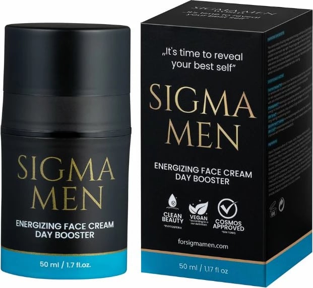 Krem për fytyrë për meshkuj Sigma Men Positive Energy Boost Day Cream, 50ml