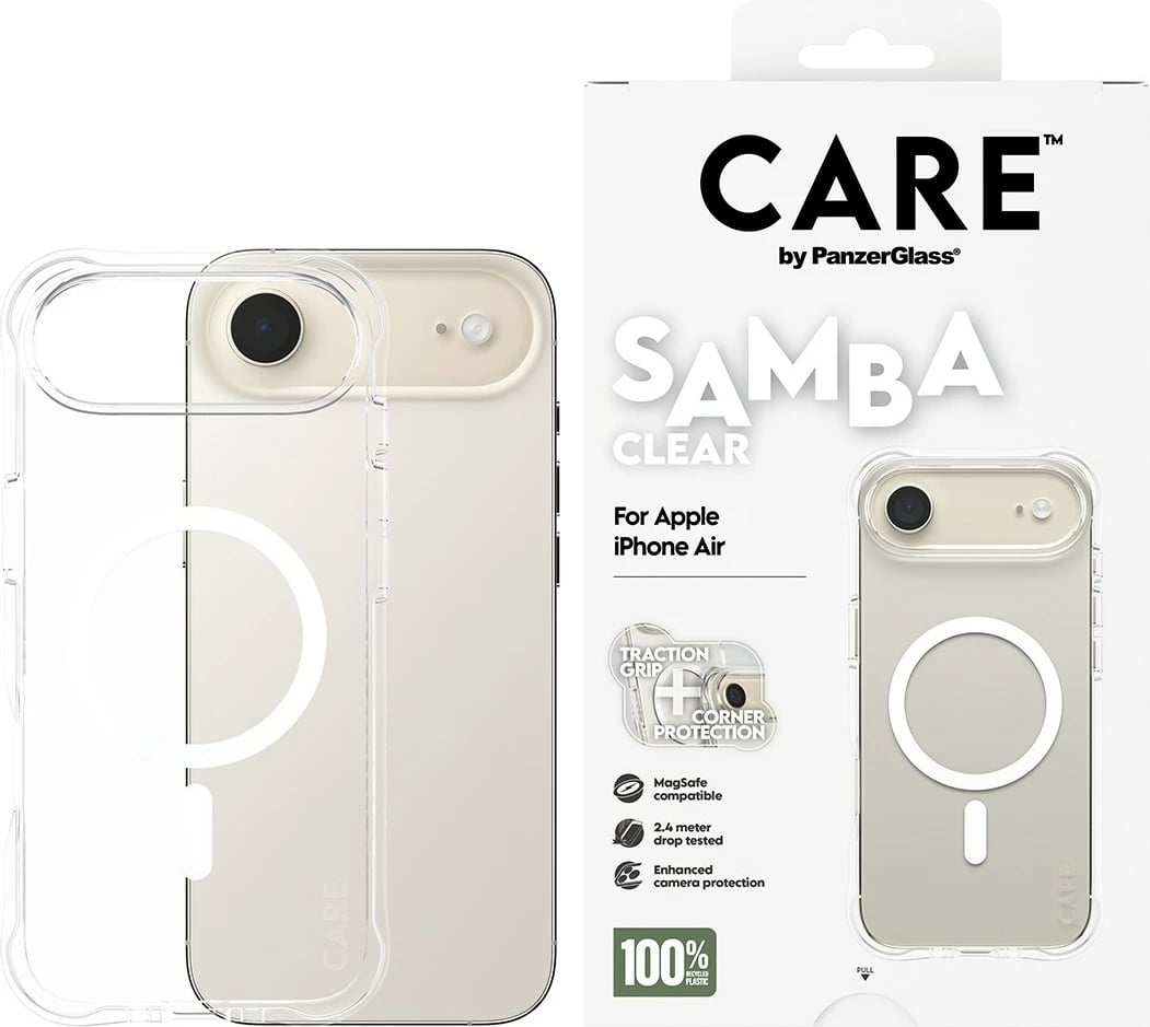 Mbështjellës PanzerGlass CARE Samba clear MagSafe për iPhone