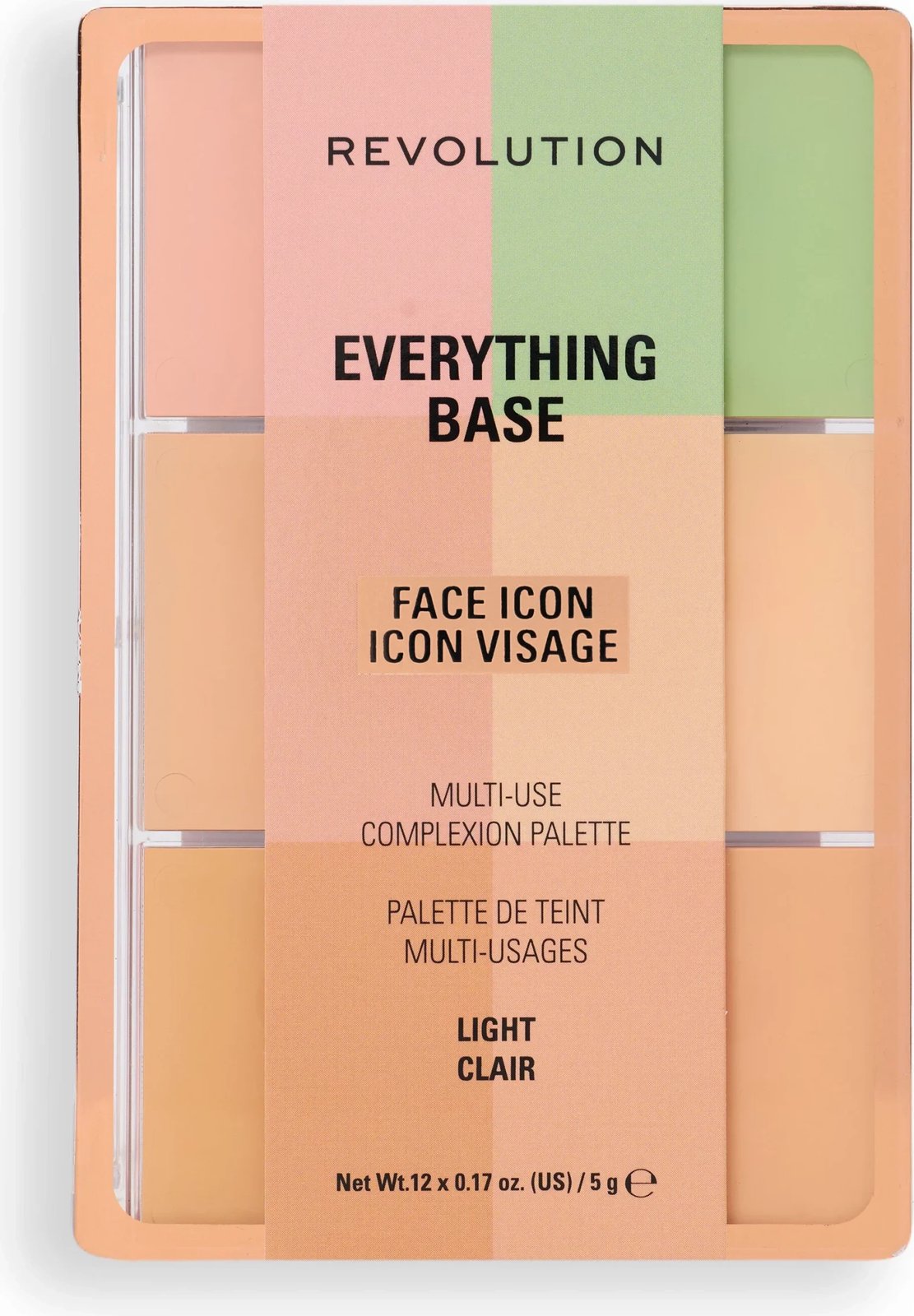 Revolution Everything Base Face Icon Complexion Palette Light