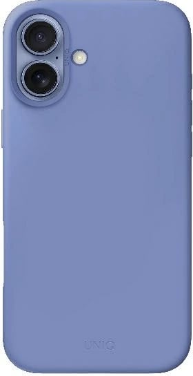 Mbështjellës UNIQ Lino Hue MagClick për iPhone 16, Blu