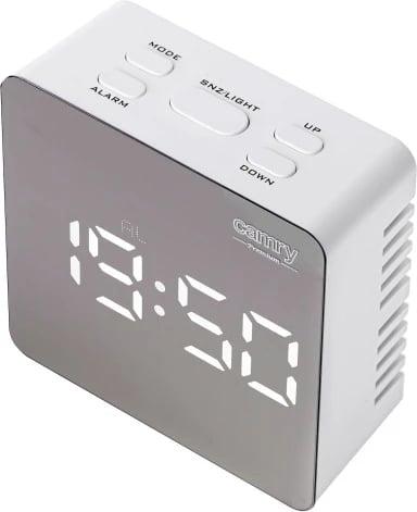 Zgjuese, Adler, CR 1150, ekran LED, temperaturë ambienti, USB + 3xAAA, e bardhë