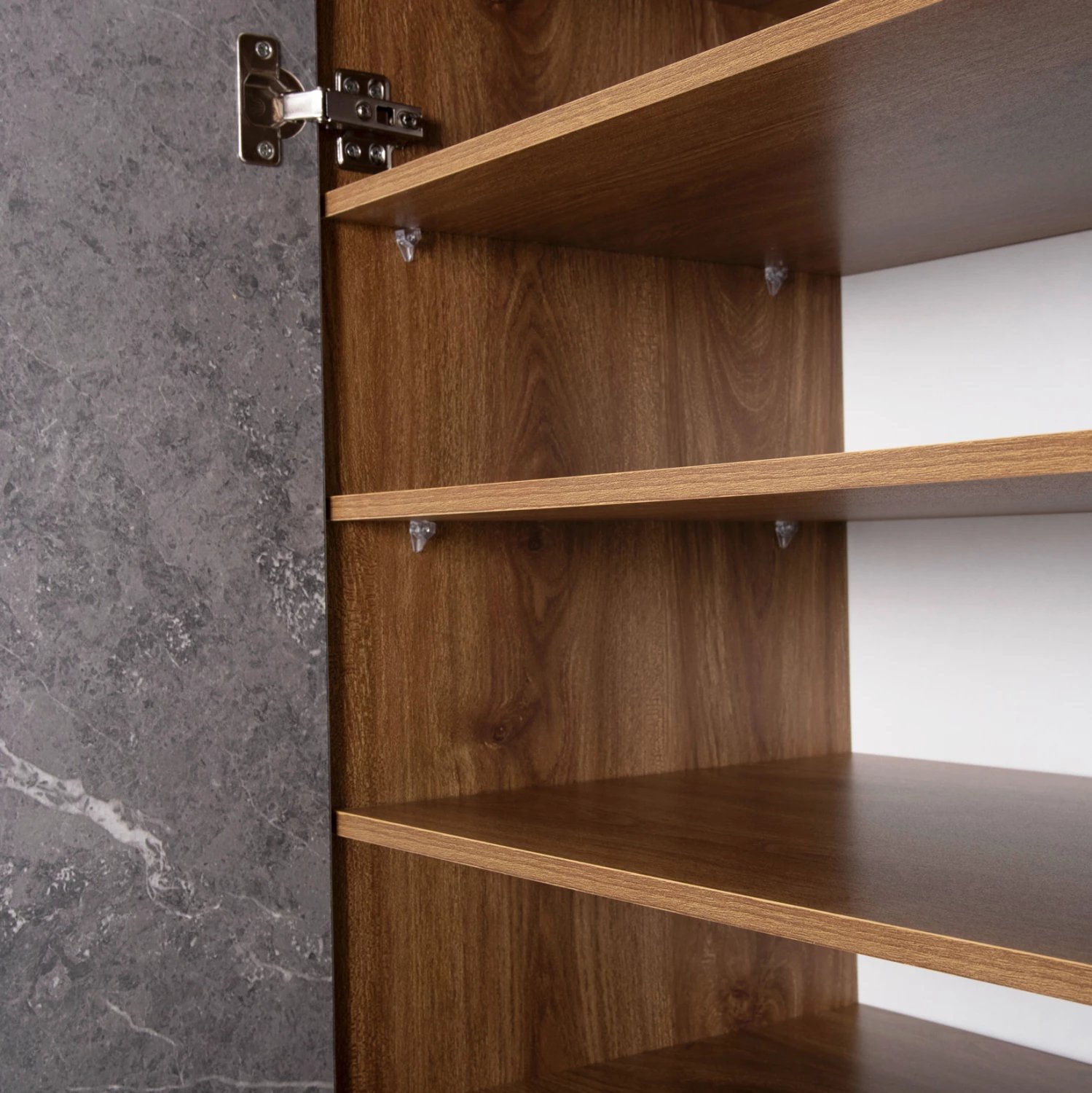 Dollap këpucësh ALVARO FH8954.12 melaminë me teksturë guri 50x38x135Hcm