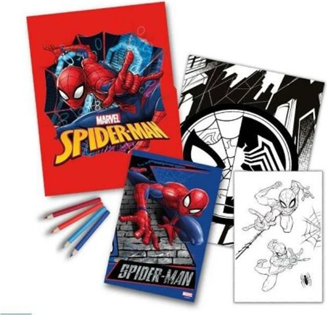 Set për pikturë EUROSWAN Spiderman me lapsa me ngjyra