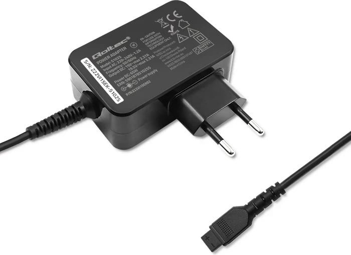 Adapter energjie Qoltec 51025 për brenda, i zi