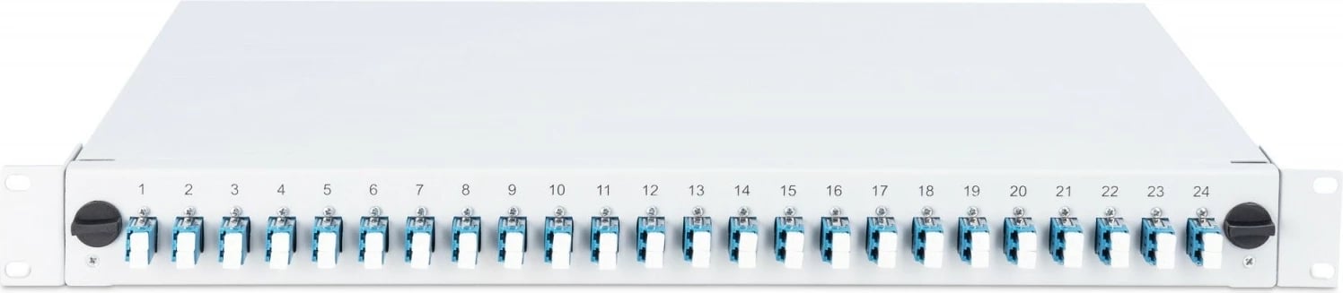 Panel patch optik Digitus DN-96332/9, 24x LC duplex, 1U, 19 inç, Gri