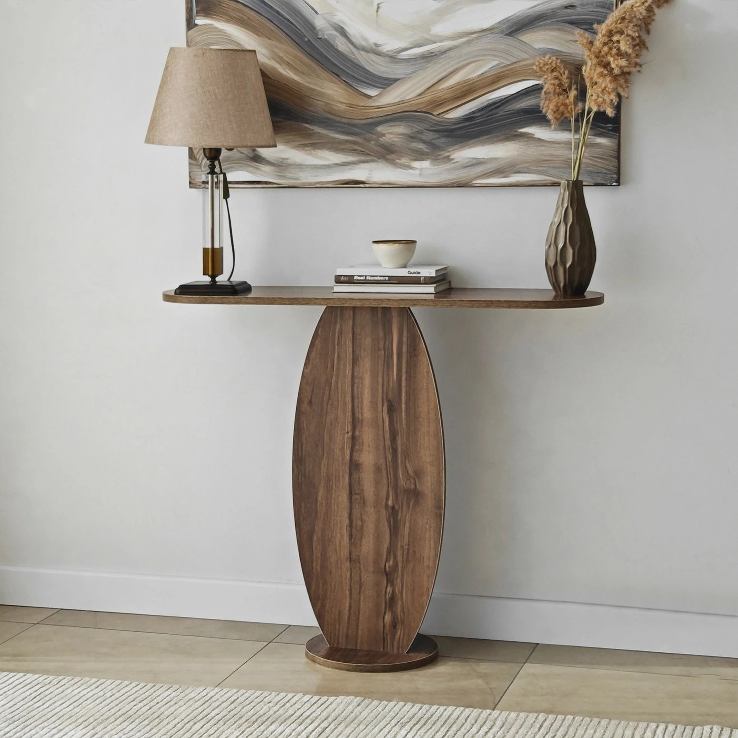 Komodë Hanah Home Ellittica, ngjyrë arre