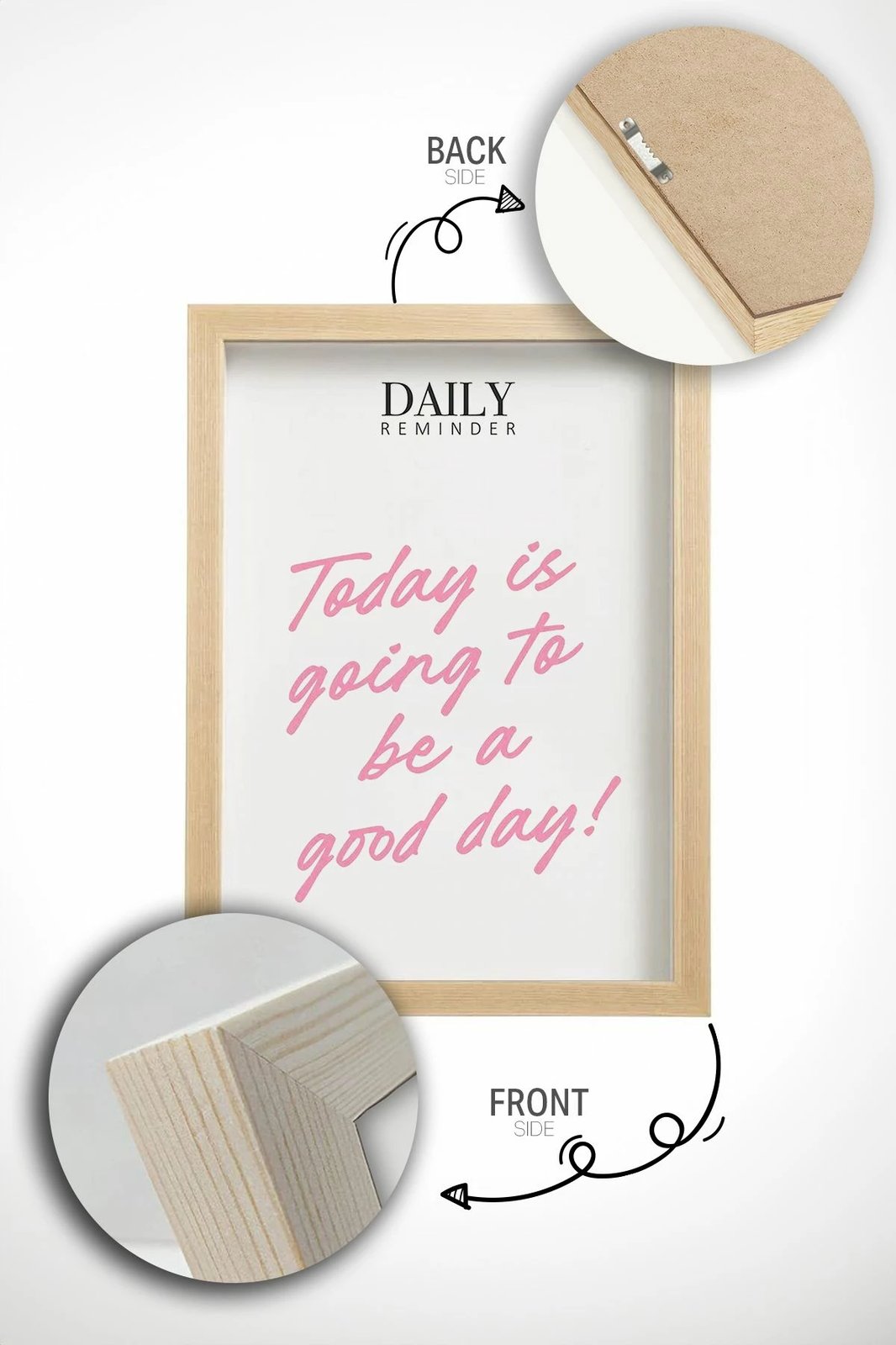 Pikturë dekorative me kornizë, shumëngjyrëshe, Wallity, Ersy1Ham18, 33x48cm