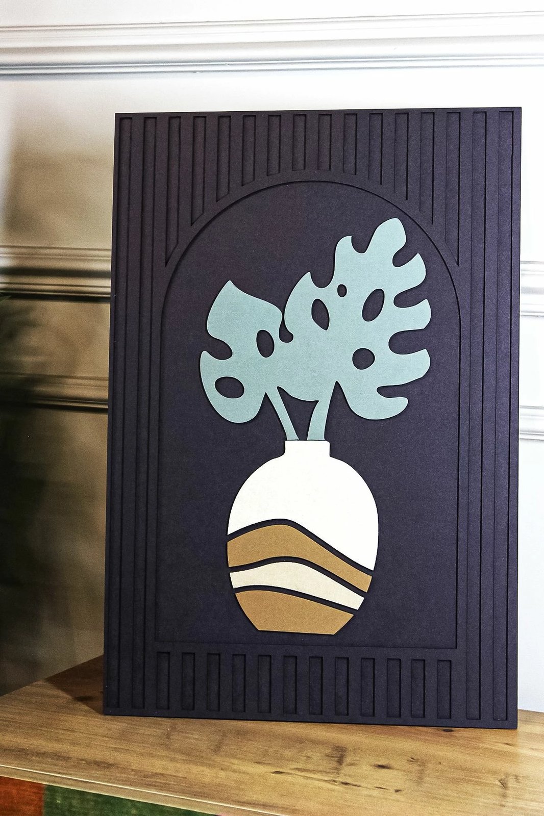 Pikturë dekorative, shumëngjyrëshe, Wallity, Ersy3Dpot2-3247, 32x47x2cm