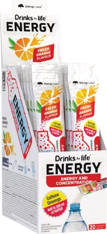 Pluhur Drinks for life® Energy, 20 qese