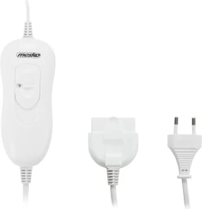 nën-batanije elektrike, Mesko, MS 7419, 150x80 cm për një person, 60W, 4 nivele, kabllo e shkëputshme dhe larje 30°C, mbrojtje nga mbinxehja, e bardhë