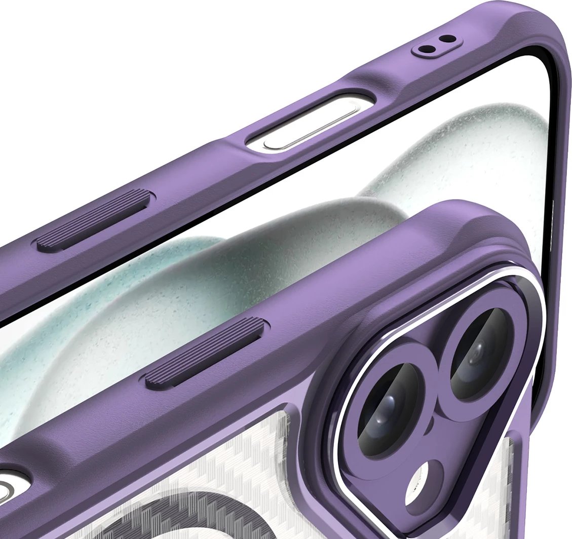 Mbështjellës Hurtel Leading Series MagSafe për iPhone 16 Plus, TPU, Vjollcë