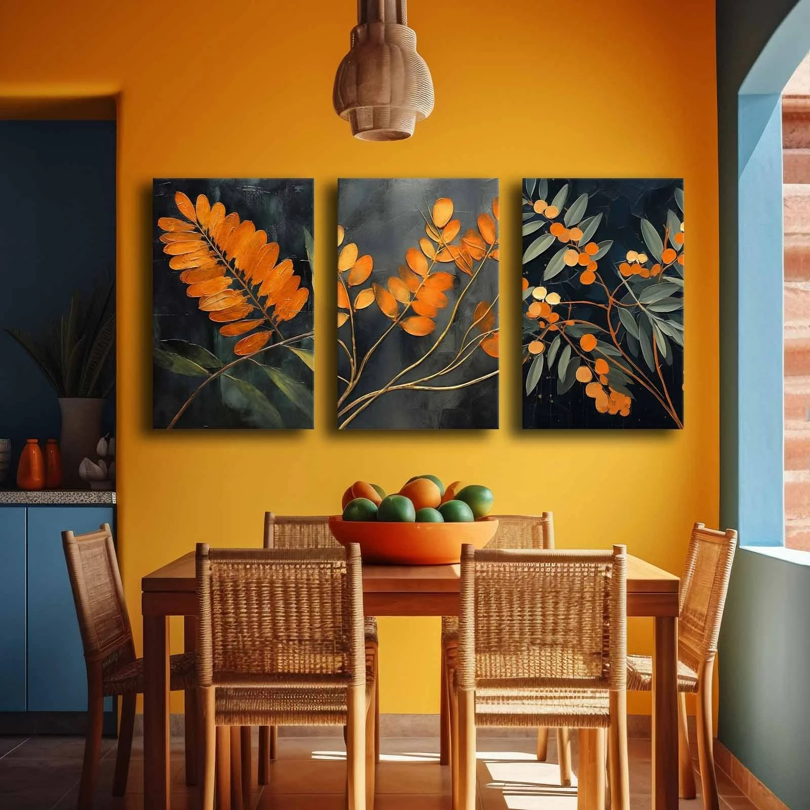 Pikturë dekorative në kanavacë (3 copë), Wallity, 3p4570softc-004