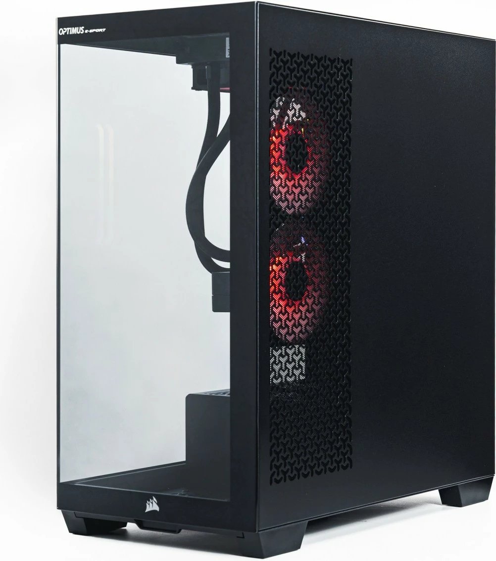 Kasë gaming OPTIMUS E-Sport GA520T-CR7, AMD Ryzen 7 5800X, 16 GB RAM, 1 TB SSD, GeForce RTX 4060, E zezë
