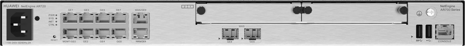 Router Huawei NetEngine AR720, 2x GE Combo WAN, 8x GE LAN, 2x USB 2.0, 2x SIC