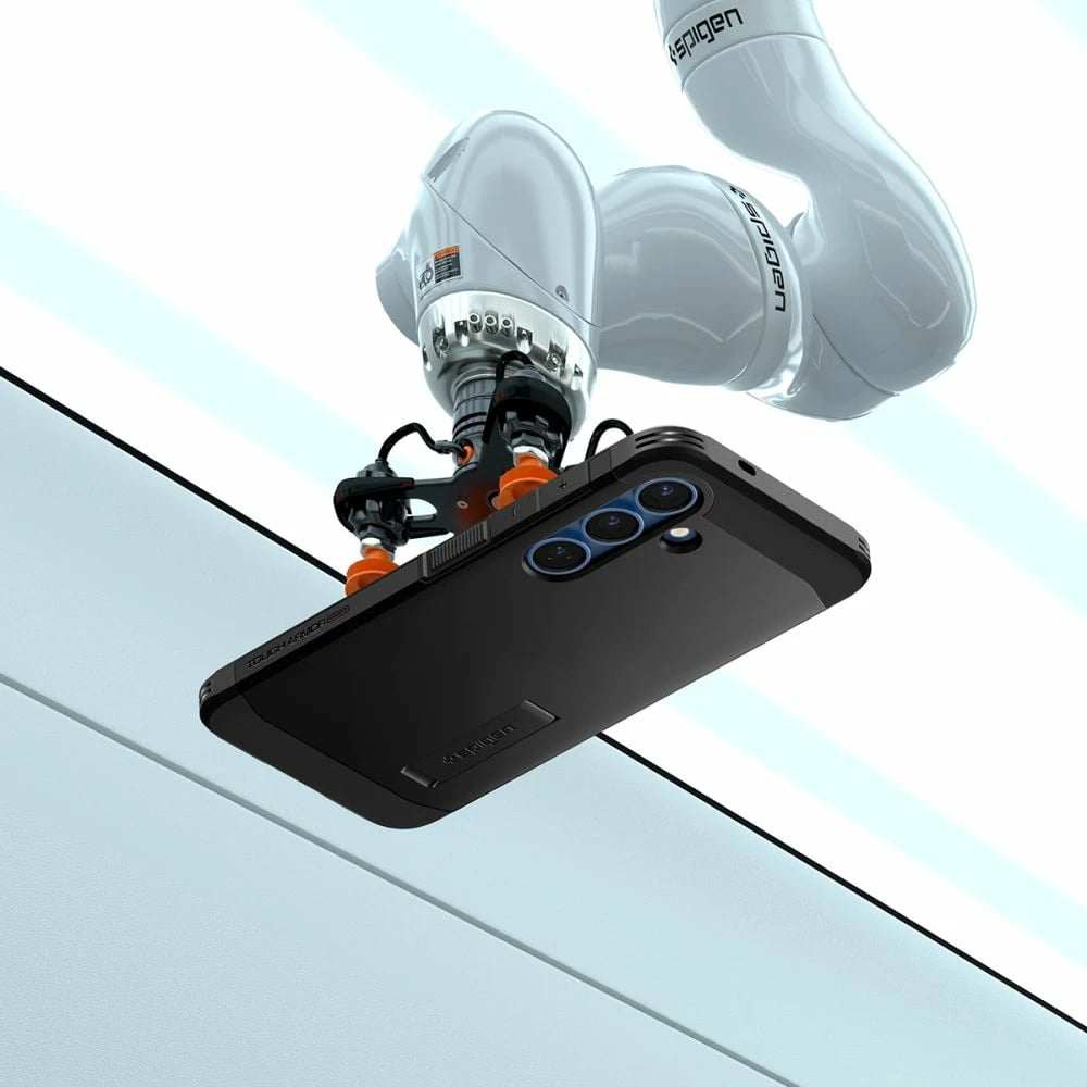 Mbështjellës Spigen Tough Armor MagSafe për Samsung Galaxy S25, zi