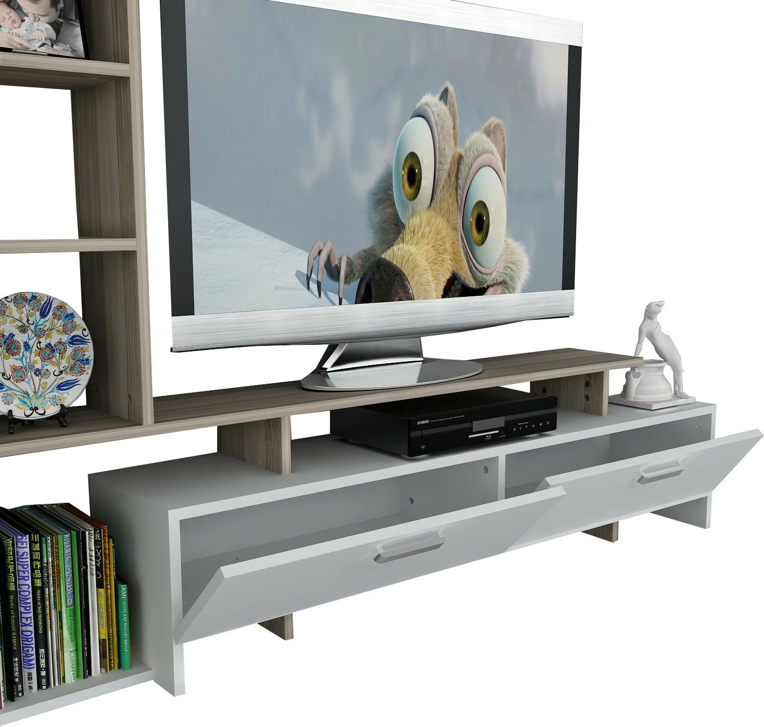 Njësi TV Hanah Home, ngjyrë e bardhë, Cordoba