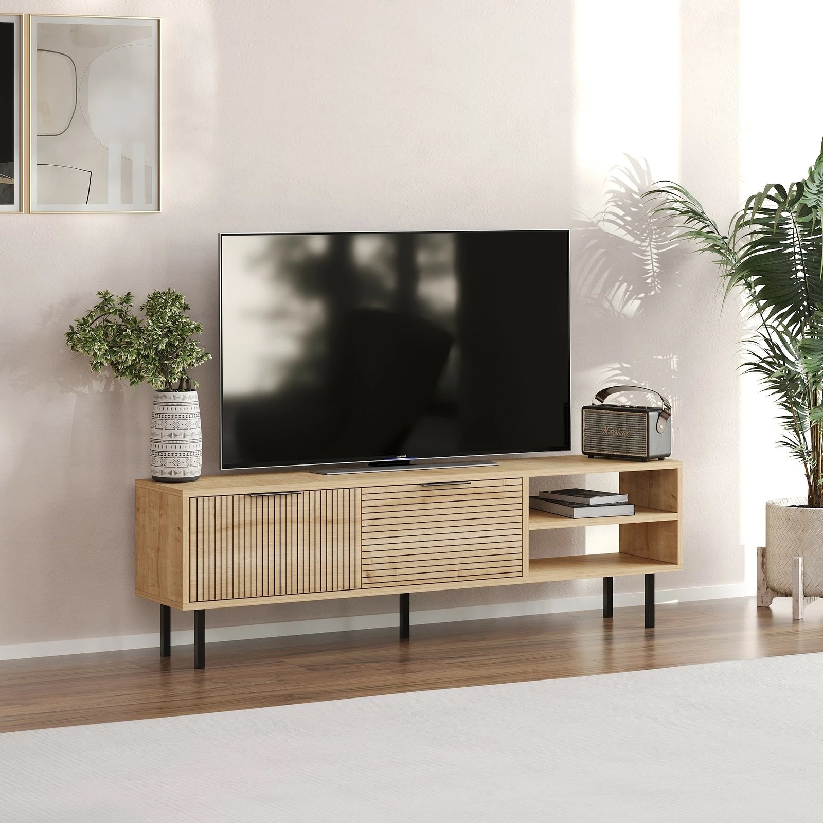 Komodë TV Skye Decor, ngjyrë lis safir, Venus