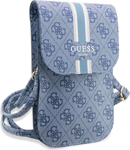Çantë për telefon Guess GUWBP4RPSB 4G Stripes, e kaltër