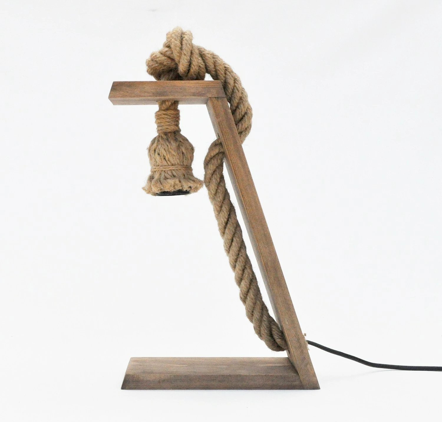Llambë tavoline Opviq, dru pishe, ngjyrë arre, PP166