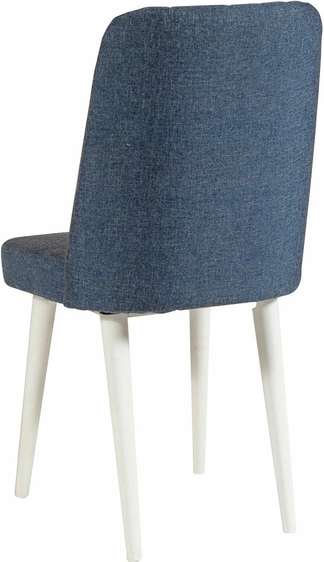 Set tavolinë me karrige për ngrënie, zgjatës, 5 pjesë, Skye Decor, Vina 1048-4, e bardhë, kaltër e errët