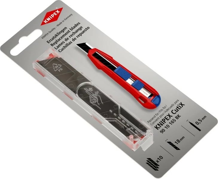Tehe zëvendësuese Knipex CutiX, çelik inox, 10 copë