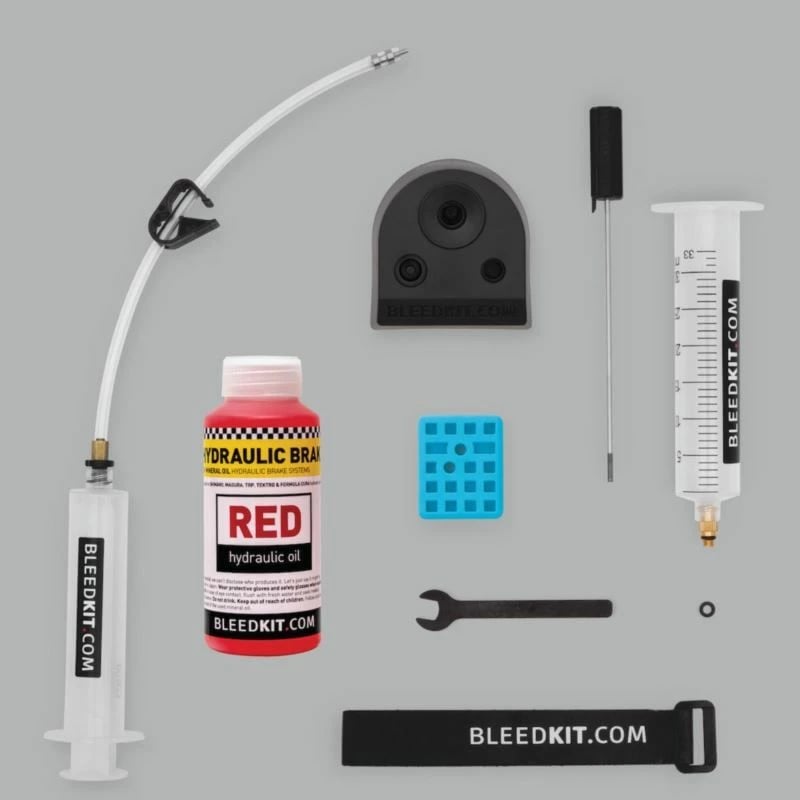 Set për servis të frenave hidraulike Shimano, i kuq