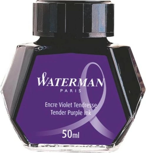 Shishe bojë Waterman S0110750, 50ml, e purpurt, e zezë/transparente