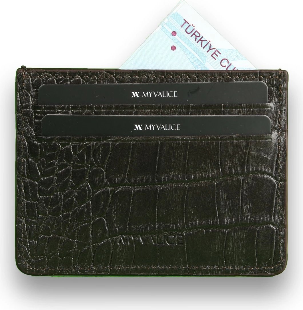 Portofol lëkure Zoozie Bags, kafe, 3437