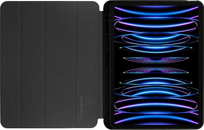 Mbështjellës CRONG FlexFolio për iPad Air 11"/iPad Pro 11", me hapësirë për Apple Pencil, i zi