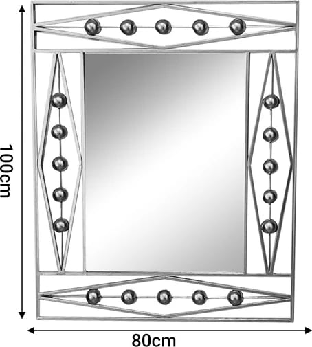 Pasqyrë Roteron Inart ngjyrë ari metalike 80x2x100cm