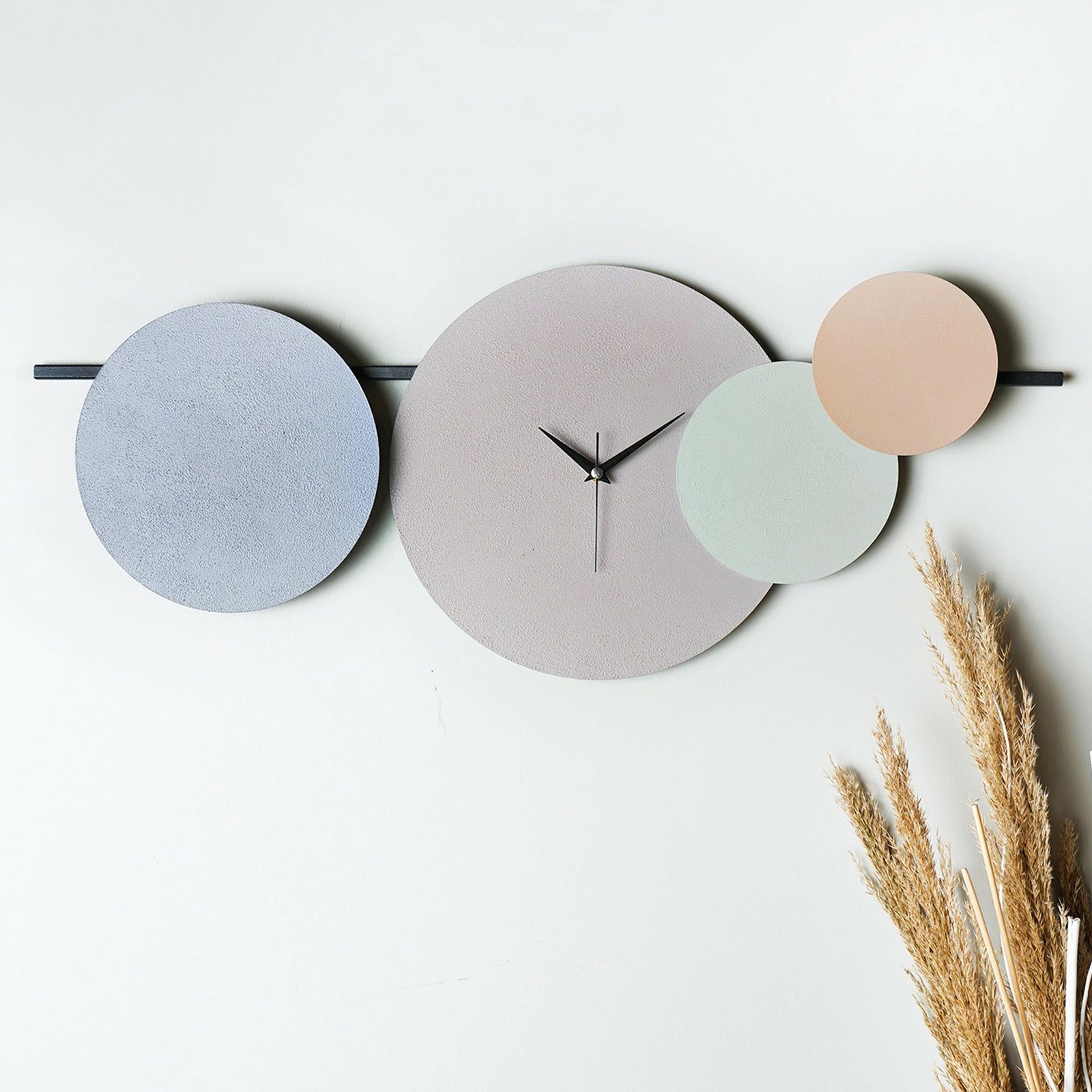 Orë muri dekorative metalike Wallity, Maxico, blu, 75x30cm