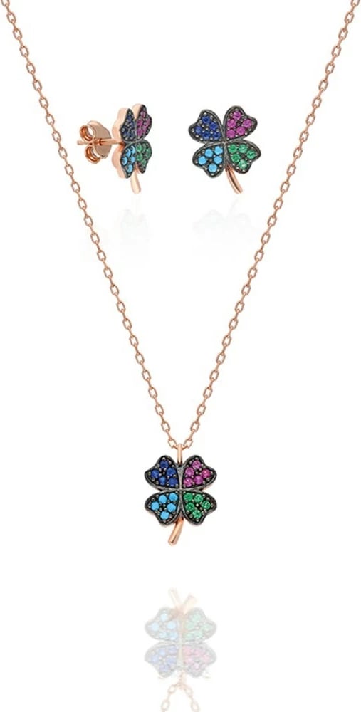 Set varëse me vathë argjendi, ngjyrë rozë ari, kaltër, rozë, gjelbër, Jumeon, TRDYL410