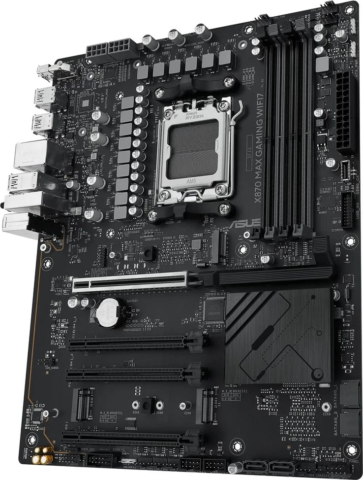 Pllakë amë ASUS X870 MAX GAMING WIFI7, Socket AM5, ATX, Multikolor