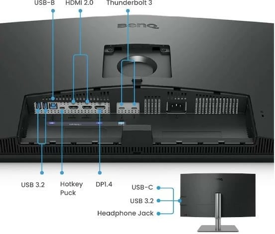 Monitor BenQ PD3225U 31.5", 4K UHD, IPS, 5ms, 2000:1, HDMI, Gri