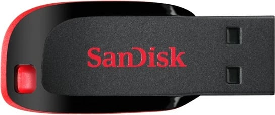 USB SanDisk Cruzer Blade 16 GB, USB Type-A, 2.0, Kuqe, Zezë