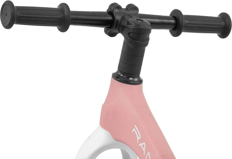 Biçikletë pa pedale për fëmijë, Milly Mally Ranger Flash, 12\" EVA, kornizë kompozite, rrota me LED, peshë 2.8 kg, rozë