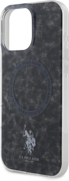 Mbështjellës U.S. Polo Assn. IML Ring MagSafe për iPhone 16 Pro, Zi Mbështjellës U.S. Polo Assn. IML Ring MagSafe për iPhone 16 Pro, Zi