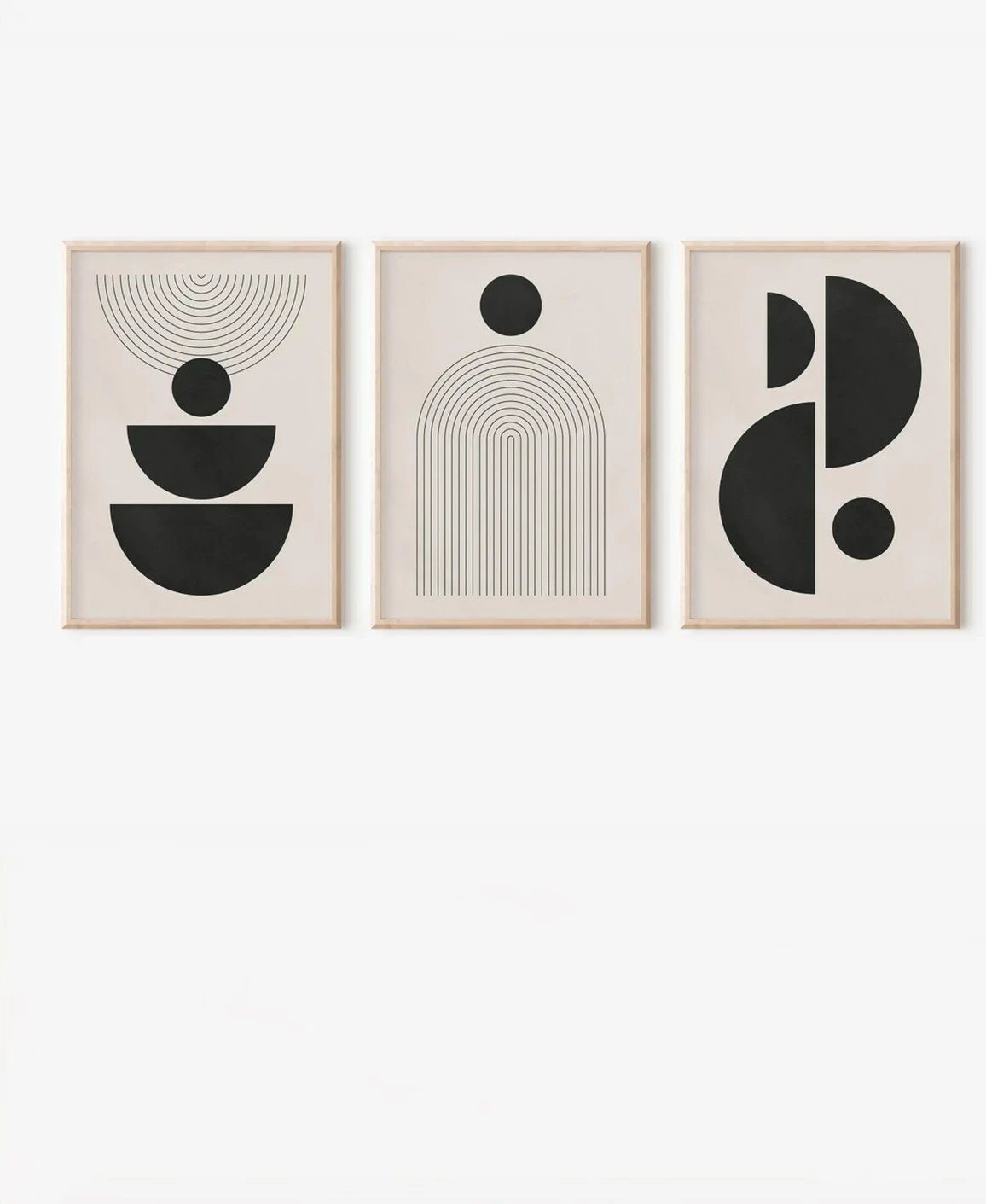 Pikturë dekorative me kornizë (3 copë), Wallity, 3Dartsohoset62