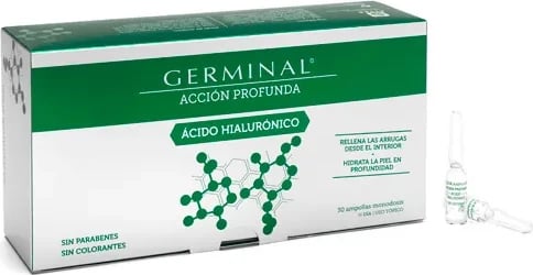 Ampula për fytyrë Germinal Deep Action Hyaluronic Acid unisex, 30 ampula