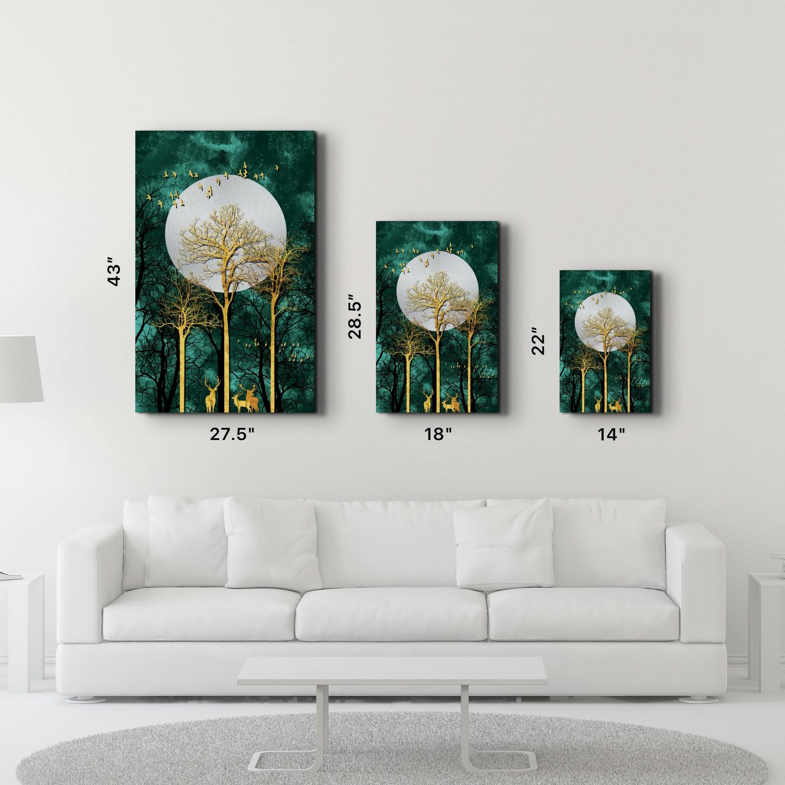 Pikturë dekorative prej xhami të temperuar, Wallity CAM-1066, 46x72 cm