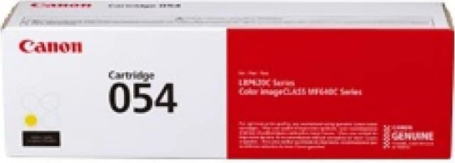 Toner Canon 054 (3021C002), rendiment deri 1200 faqe, për i-SENSYS LBP620/MF640, verdhë