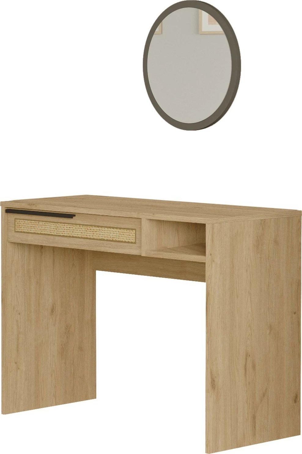 Tavolinë grimi Skye Decor, ngjyrë arre dhe lis, On18-Su