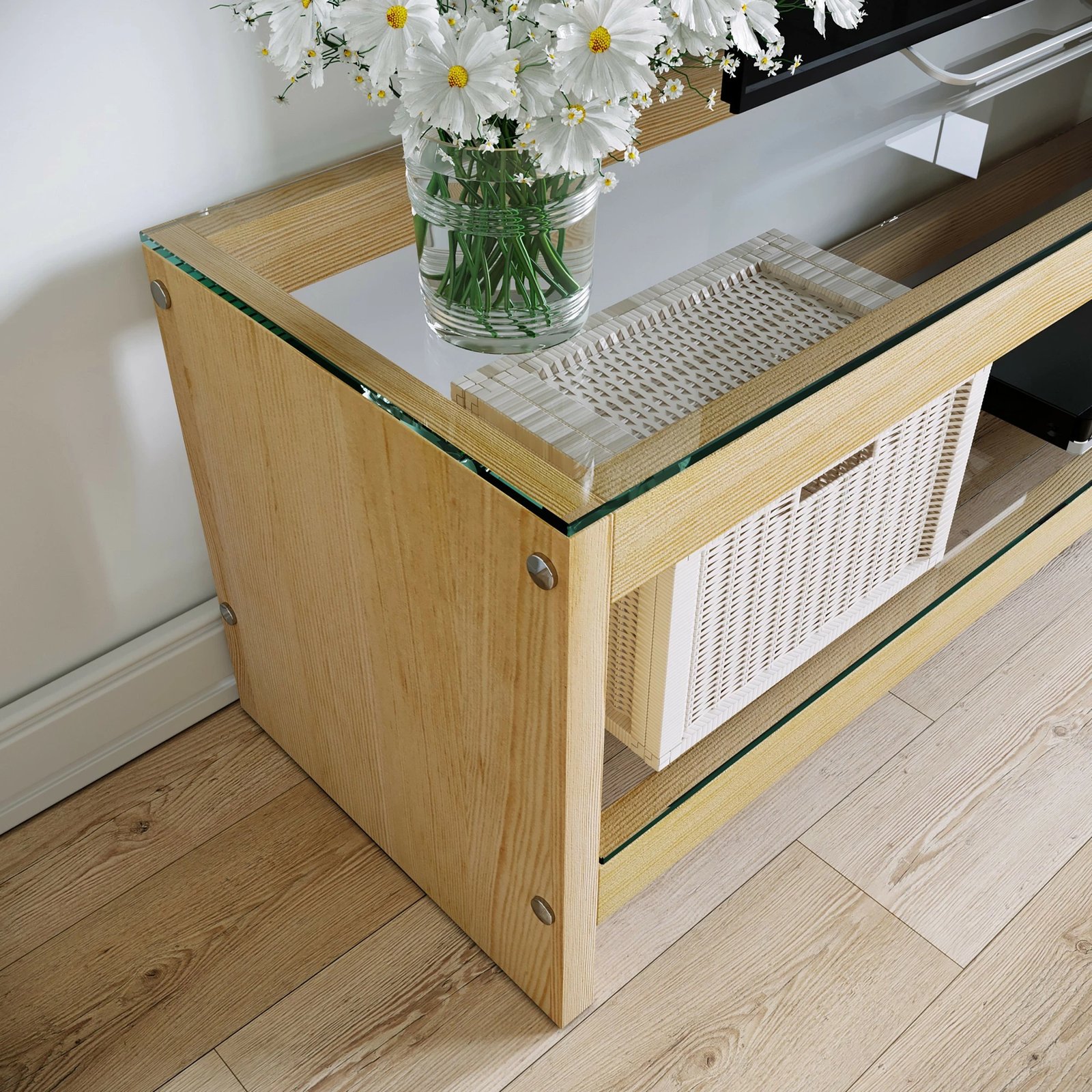 Komodë TV Skye Decor, ngjyrë lisi, TV302