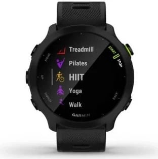 Smartwatch Garmin Forerunner 55, 1.04", e zezë 