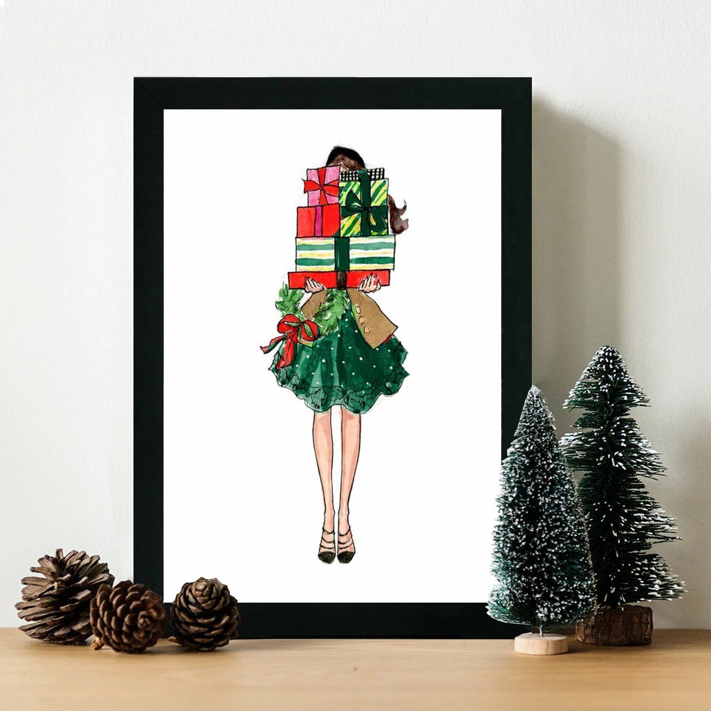 Pikturë dekorative me kornizë MDF, shumëngjyrëshe, Wallity, SC7436501493448, 24x29cm