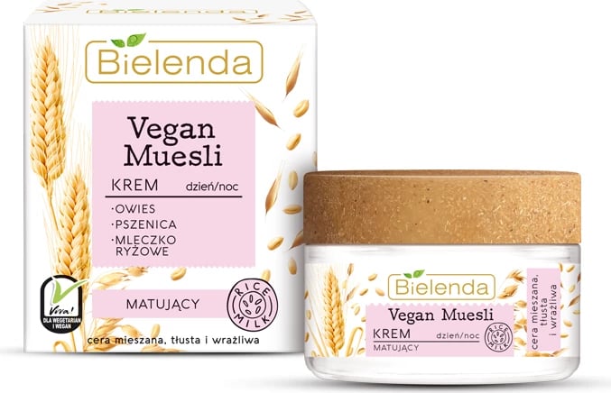 Krem fytyre matifikues për femra Bielenda Vegan Muesli Matte Cream 50ml